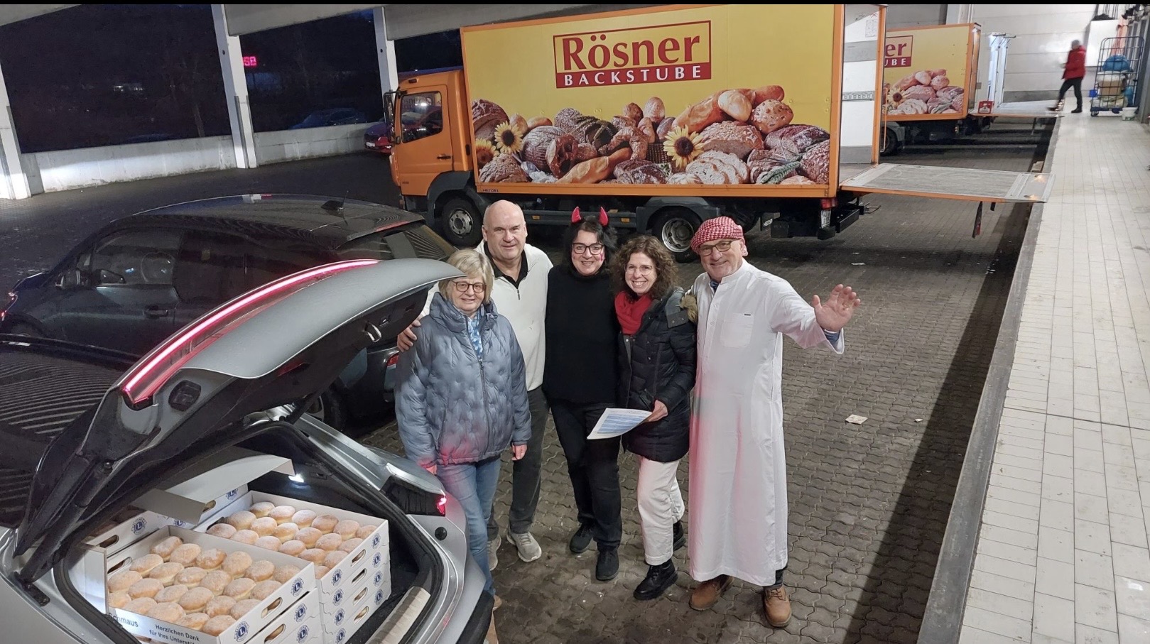 Krapfen werden eingeladen
